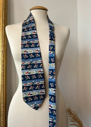 Cravate vintage à motifs de Noël 100% soie, brand: Vintage, condition: Very good, €8.00, €9.10 includes Buyer Protection