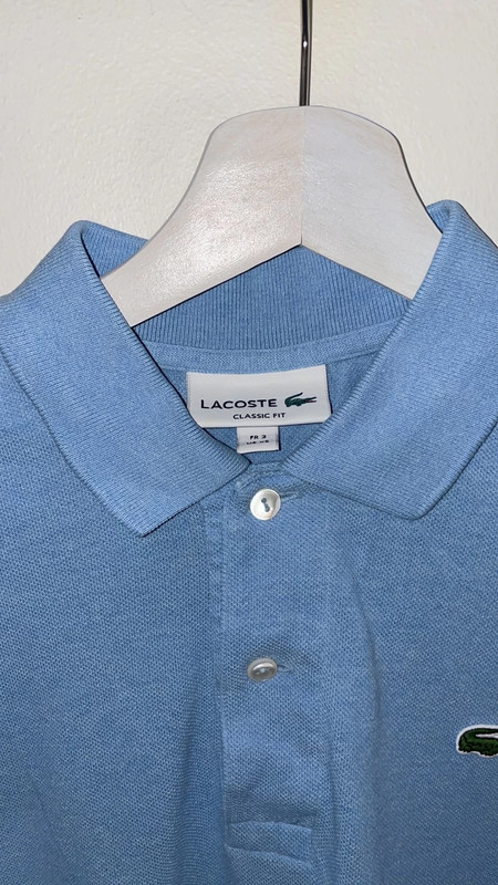 Polo lacoste bleu discount ciel