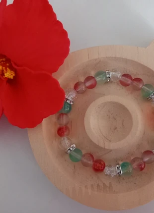Bracelet perle de verre 🌸, marque: sans marque, état: Neuf sans étiquette, 2,00 €, 2,80 € Protection acheteurs incluse