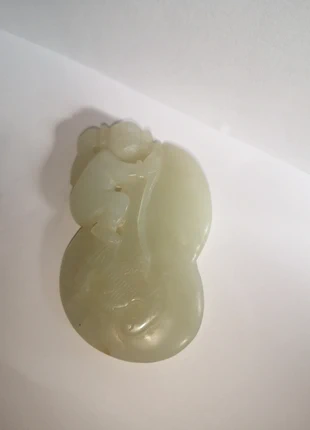 Petit objet ancien en pierre dure – personnage sculpté d'origine asiatique, brand: non signé, condition: Very good, €260.00, €273.70 includes Buyer Protection