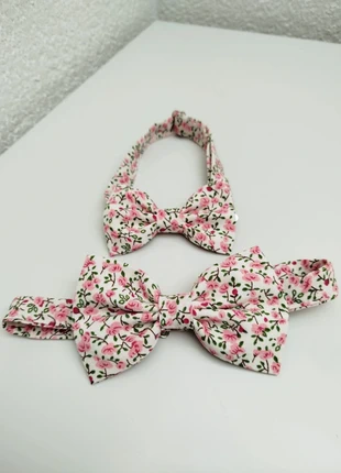 Nœud papillon père/fils fleuri rose cravate, marke: Rose, zustand: Sehr gut, 10,00 €, 11,20 € beinhaltet Vinted-Käuferschutz Pro