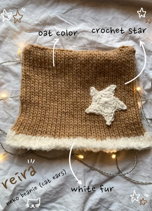 reira - neko beanie (cat ears), marca: cyber.knit, estado: Nuevo con etiquetas, tamaño: Talla única, 34,00 €, 36,40 € Protección al comprador incluida