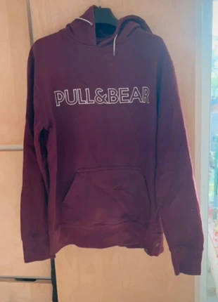 Sweat à capuche bordeaux Pull&Bear, marque: Pull & Bear, état: Très bon état, taille: S, 10,00 €, 11,20 € Protection acheteurs incluse