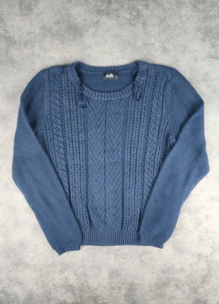 Pull tricot torsadé Dotti - Marine - Taille S, brand: Dotti, condition: Very good, size: S / 36 / 8, €10.00, €11.20 includes Buyer Protection