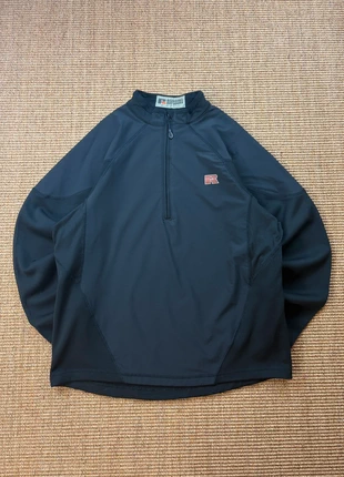Pull Russell Outdoors quarter zip noir logo R brodé performance vintage USA 2000s L homme #0371, brand: Russell Athletic, condizioni: Ottime, taglia: L, €30.00, €32.20 include la Protezione acquisti Pro