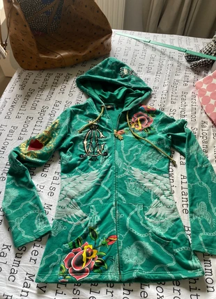 Christian Audigier designer green hoody 36 38, marque: Christian Audigier, état: Très bon état, taille: S / 36 / 8, 55,00 €, 58,45 € Protection acheteurs incluse
