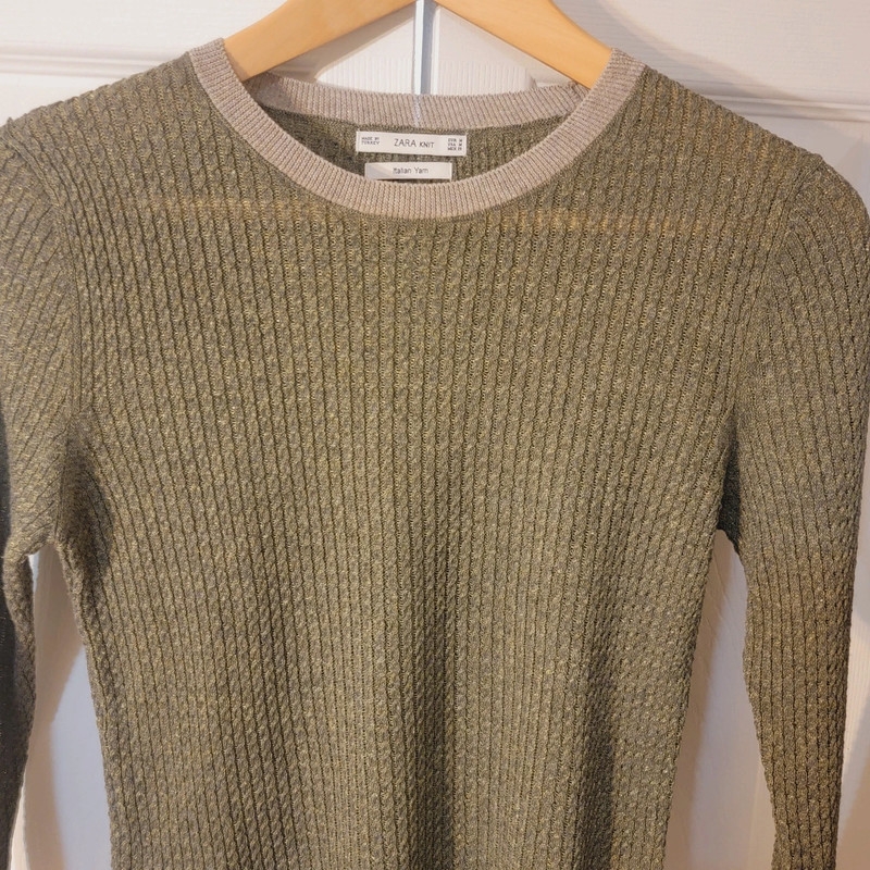 Zara Italian Yarn Knit Sweater- Size M 3