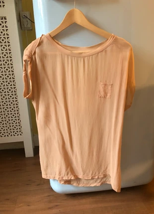 Zijden roze T-shirt, marca: Avelon, estado: Muy bueno, tamaño: S / 36 / 8, 10,00 €, 11,20 € Protección al comprador incluida