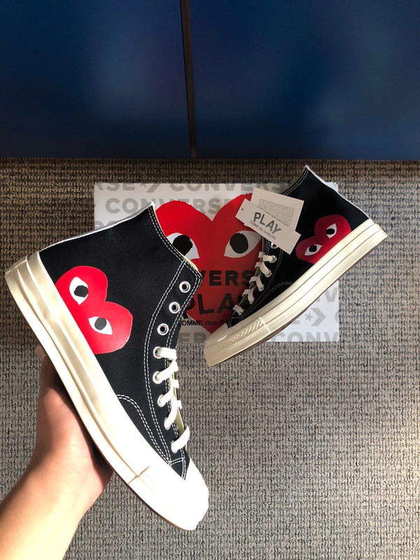 CDG Converse Comme des Garcons High Black Vinted