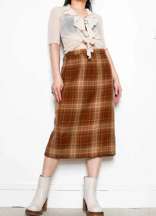 Tartan wool skirt | Jupe 100% laine, marque: Vintage, état: Très bon état, taille: XS / 34 / 6, 12,00 €, 13,30 € Protection acheteurs (Pro) incluse