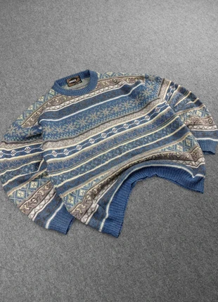 Pull Ethnic Vintage 80s en Maille Bleu / Multicolore à Motifs Imprimé 20% Laine (L), marke: Vintage Dressing, zustand: Gut, größe: L, 20,00 €, 21,70 € beinhaltet Vinted-Käuferschutz Pro