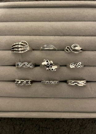 9 bagues lot), condition: Very good, size: 16.9 mm Ø, €3.85, €4.74 includes Buyer Protection Pro