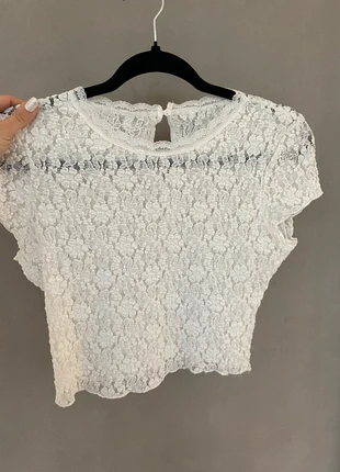 Top en dentelles crème, état: Très bon état, taille: S / 36 / 8, 25,00 €, 26,95 € Protection acheteurs (Pro) incluse