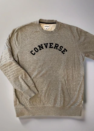 Converse Wordmark Round Neck Sweater 🖤 Vintage Grey, marke: Converse, zustand: Sehr gut, größe: M, 32,00 €, 34,30 € inklusive Vinted-Käuferschutz