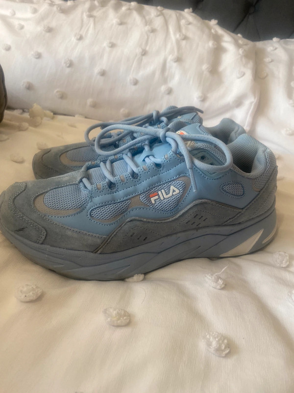 Light blue 2024 fila shoes