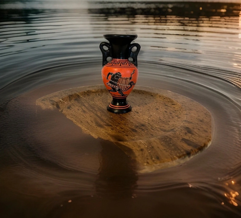 Hand Made Vintage Greek Urn (From Greece) 1