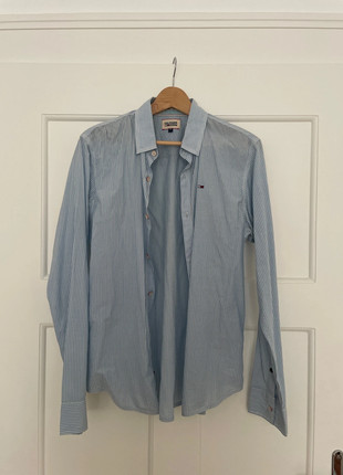 Blaues Tommy Hilfiger Freizeithemd Gr. M, marque: Tommy Hilfiger, état: Bon état, taille: M, 5,00 €, 5,95 € Protection acheteurs incluse