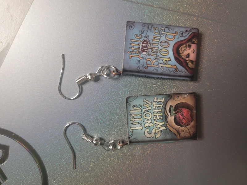 Handmade Book Earrings 1