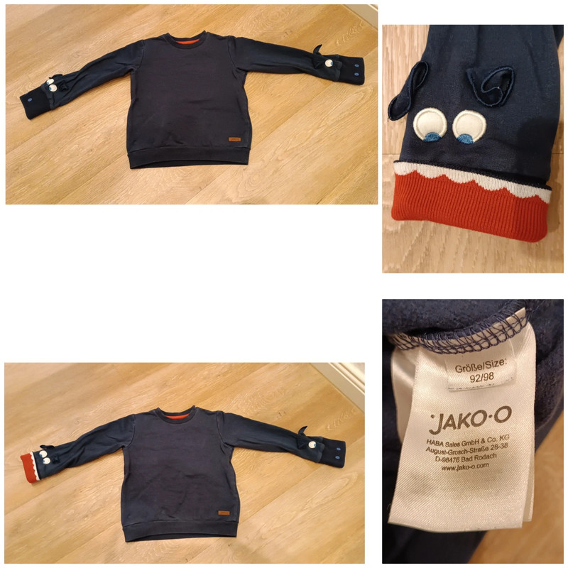 Jako-o Pullover Handpuppe Gr. 92/98 Top Zustand 1