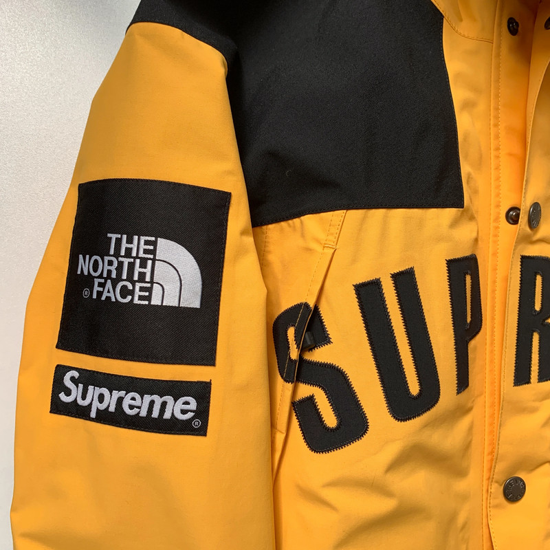 Supreme The North Face Arc Logo Mountain Parka Yellow Small | Vinted