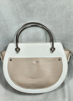 Sac a main David Jones année vintage bicolore rond /demi lune en très bon état, brand: David Jones, condition: Very good, €5.00, €5.95 includes Buyer Protection Pro