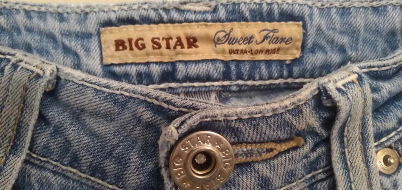 Big Star Short Length Low Rise Flare Jeans 5