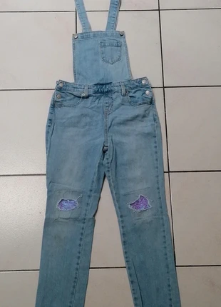 🌼 Salopette En Jean Vintage Bleu Taille 10 - 12 ans SP2407024, marque: Cat & Jack, état: Bon état, taille: 12 ans / 152 cm, 9,00 €, 10,15 € Protection acheteurs (Pro) incluse