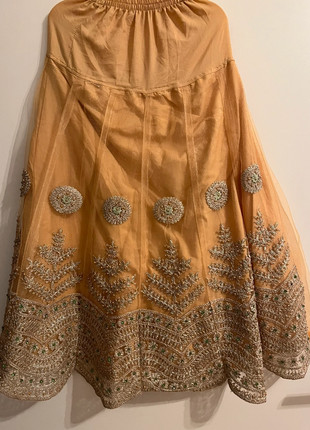 Traditioneller pakistanischer Rock | ca. Größe 152 | warme Töne mit feinen Details, état: Bon état, taille: 12 ans / 152 cm, 5,00 €, 5,95 € Protection acheteurs incluse