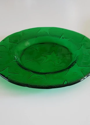 4 (2 kleine en 2 grote) platte, zware, glazen borden tesamen €10, état: Neuf sans étiquette, 10,00 €, 11,20 € Protection acheteurs incluse