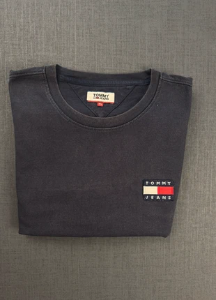 T-shirt Tommy Jeans noir logo drapeau brodé – Basique vintage streetwear, marca: Tommy Jeans, estado: Bueno, tamaño: XL, 10,00 €, 11,20 € Protección al comprador incluida