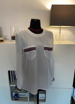 Blouse / chemisier fluide vintage rétro blanc Taille L/40 boutonnée dos, brand: Vintage Dressing, condition: Very good, size: L / 40 / 12, €6.00, €7.00 includes Buyer Protection