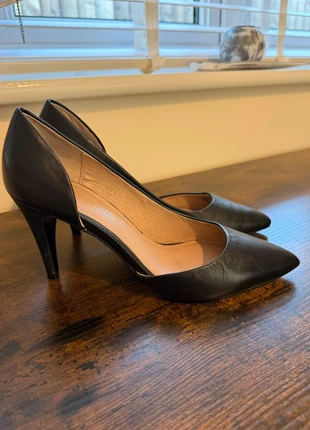 Next Leather Collection 3.5’’ high Black Stiletto Heels - UK5/EU38, brand: Next, condition: Very good, size: 5, £5.95, £6.95 includes Buyer Protection Pro