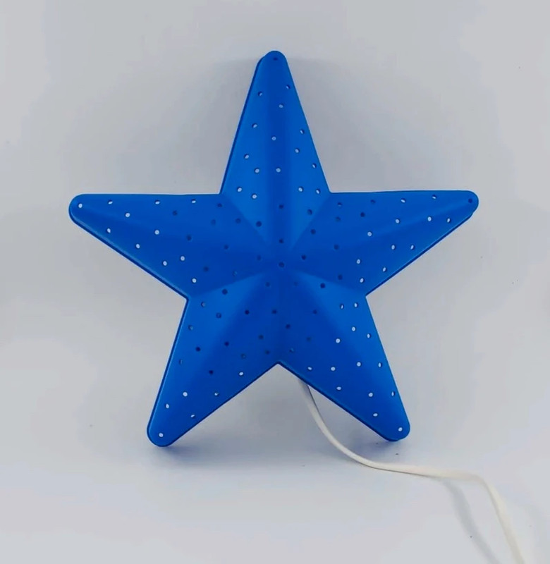 Lampe étoile bleue ikea