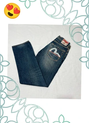 Jean denim EVISU selvedge handmade/ fait main straight Homme casual bleu Taille W32/FR42, brand: Evisu, condizioni: Ottime, taglia: IT 42 | W32, €43.20, €46.06 include la Protezione acquisti Pro