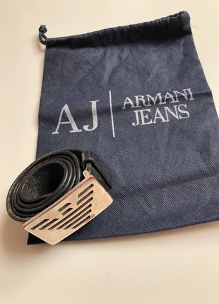 Ceinture Armani noir plaque logo, marke: Armani, zustand: Zufriedenstellend, größe: 95, 25,00 €, 26,95 € inklusive Vinted-Käuferschutz