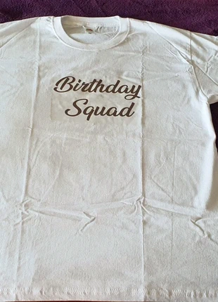 Birthday Squad T shirts, brand: Fruit of the Loom, condition: New without tags, size: XL, £6.00, £6.78 includes Buyer Protection