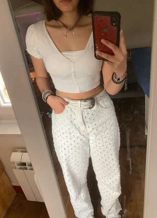 top court vintage col V, condition: Very good, size: S / 36 / 8, €4.00, €4.90 includes Buyer Protection