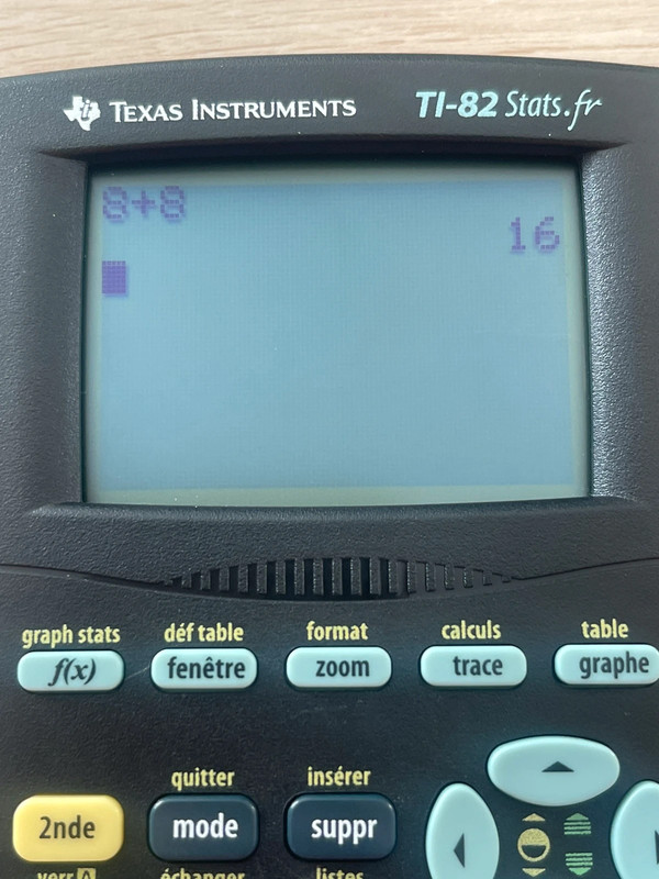 Texas Instruments Calculatrice TI 82 Stats, Noir