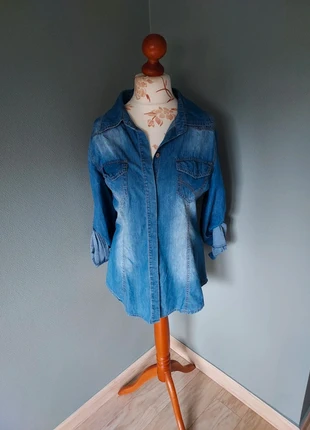 Chemise en jean Spatial, marca: Spatial, estado: Muito bom, tamanho: XXL / 44 / 16, €8.00, €9.10 inclui Proteção do Comprador