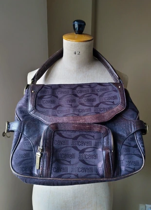 💋😍 Handtas Just Cavalli Bruin/Brons kleur, merk: Just Cavalli, staat: Heel goed, € 80,00, € 84,70 inclusief Kopersbescherming