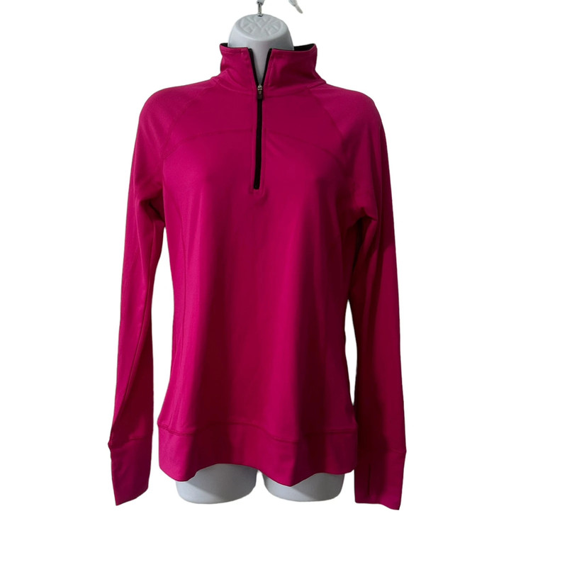 Pink Quarter Zip Athletic Top Tek Gear sz S 1