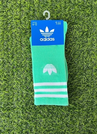 Meias Adidas - Cano Alto Verde-Menta, marca: adidas, estado: Novo com etiquetas, tamanho: Tamanho único, €2.99, €3.84 inclui Proteção do Comprador
