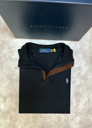 Quarter Zip / Zip 1/4 / Pull à col roulé Ralph Lauren Noir Logo Gris Taille L - 180cm, marca: Ralph Lauren, estado: Muy bueno, tamaño: L, 64,00 €, 67,90 € Protección al comprador Pro incluida