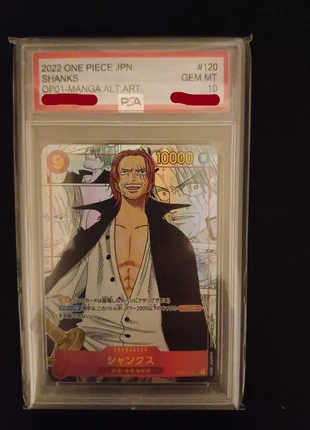 **Proxy** Shanks Manga Alt Art - OP01 -120 ( 0 Défaut ), merk: OnePiece, staat: Nieuw met prijskaartje, € 125,00, € 131,95 inclusief Kopersbescherming