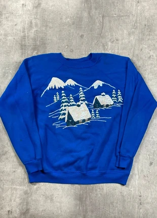 Sweat-shirt Bleu Chalet Montage taille L, marke: Hanes, zustand: Zufriedenstellend, größe: L, 11,99 €, 13,29 € beinhaltet Vinted-Käuferschutz Pro