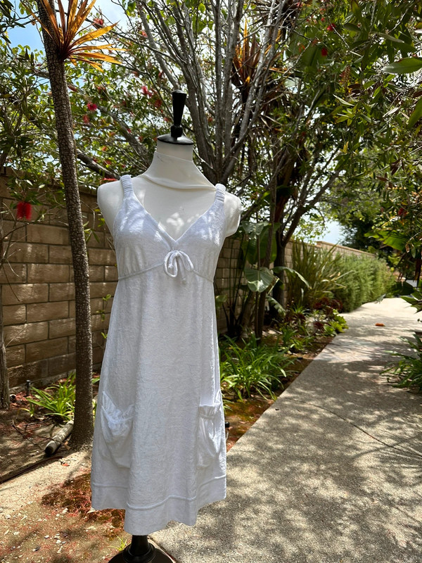 Y2k white summer dress 1