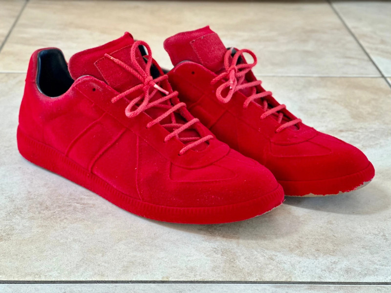 Margiela sneakers red online