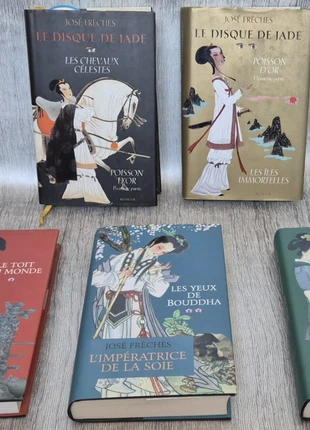 Le Disque de Jade 1-2 + L'Impératrice de la Soie 1-2-3 José Frèches Lot 5 Livres Grand Format, zustand: Gut, 19,90 €, 21,60 € inklusive Vinted-Käuferschutz