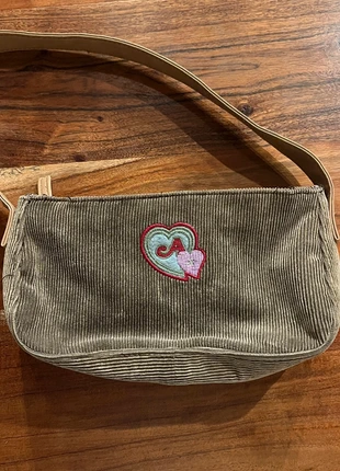 Mini sac a main epaule Velours Cotele Kaki Coeur Mignon Enfant Femme A Lettre, marca: Vintage Dressing, estado: Muy bueno, 9,90 €, 11,10 € Protección al comprador incluida