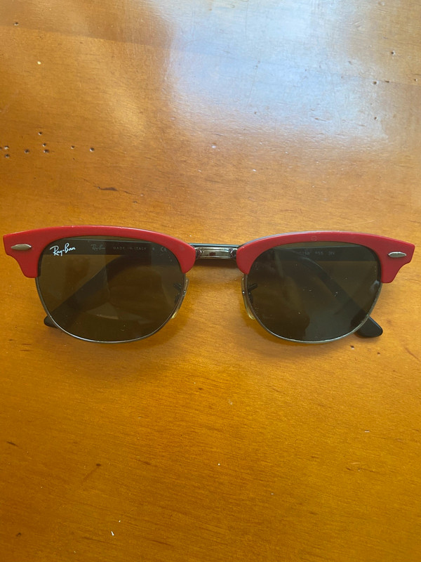 Lunettes de soleil Ray ban rouge Vinted